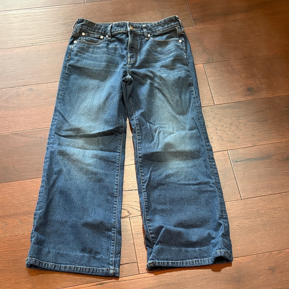 J. Crew Women’s Low Rise Dark Trouser Jeans